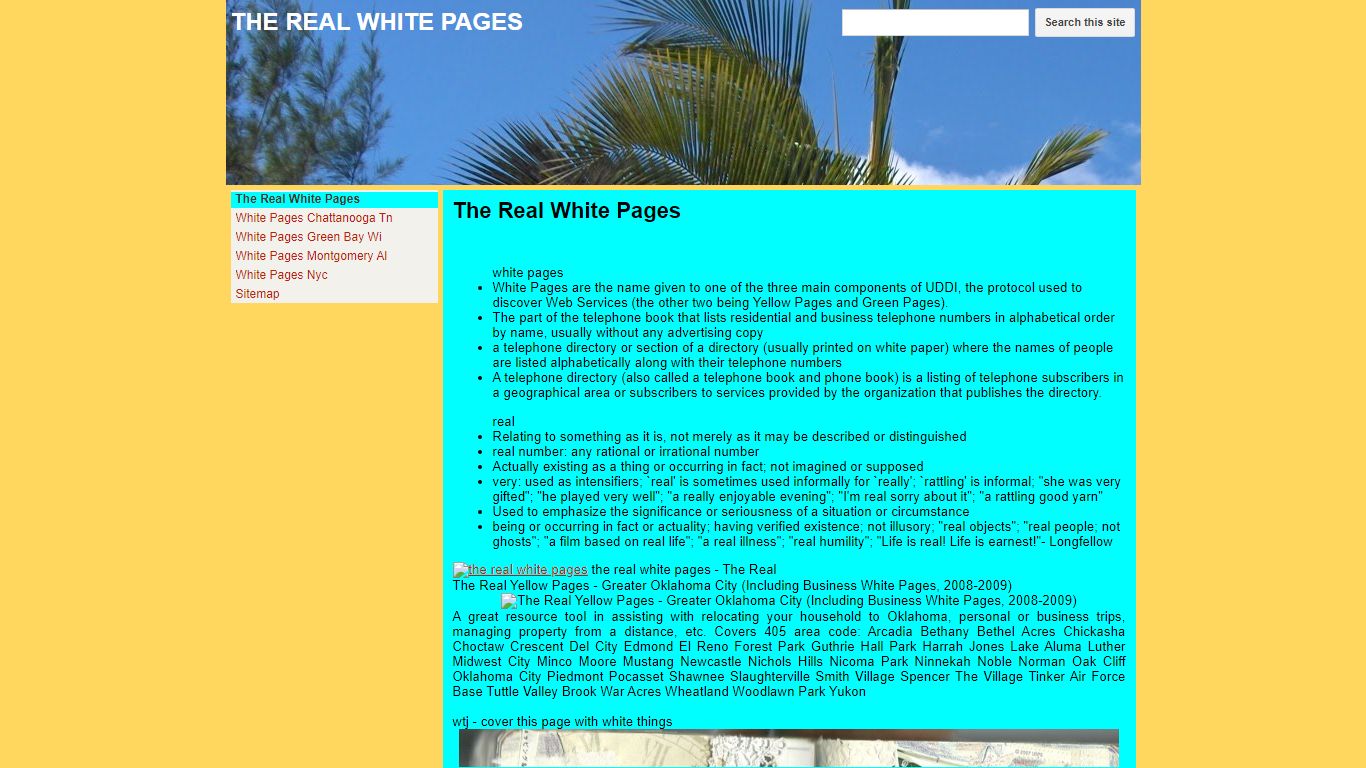 THE REAL WHITE PAGES - Google